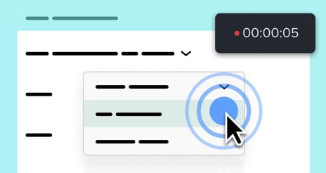 Illustration Animation des clics