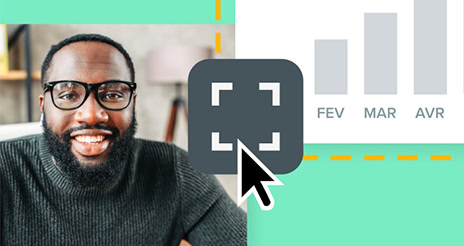 Illustration Transition de l’écran à la webcam