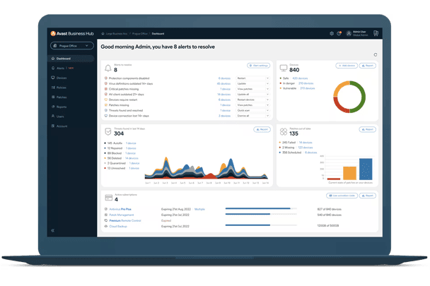 Illustration Avast Business Hub 1