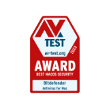 AV TEST award antivirus mac
