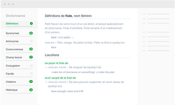 Illustration Dictionnaires riches et complets