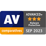 AV Comparative Advanced Plus Malware Protection Sep 2023