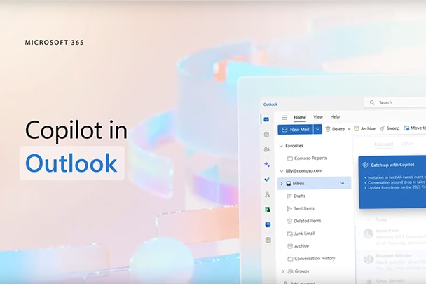 Vidéo de présentation Copilot dans Outlook