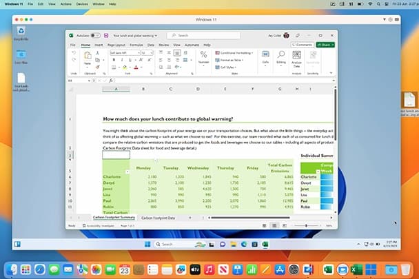 Parallels Desktop 19 : Excel Opening Video