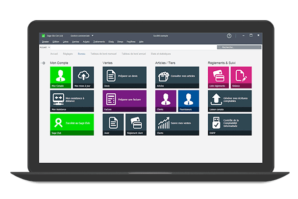 Illustration sage 50 Solution Integree
